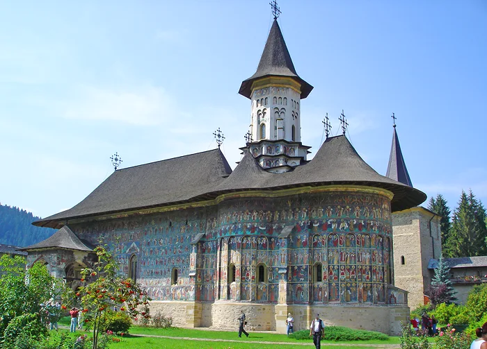 Fresken Kloster Moldovita in Rumänien