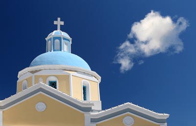 Orthodoxe Kirche auf Santorin - Griechenland